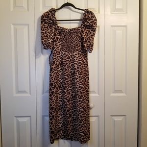 Zara animal print dress